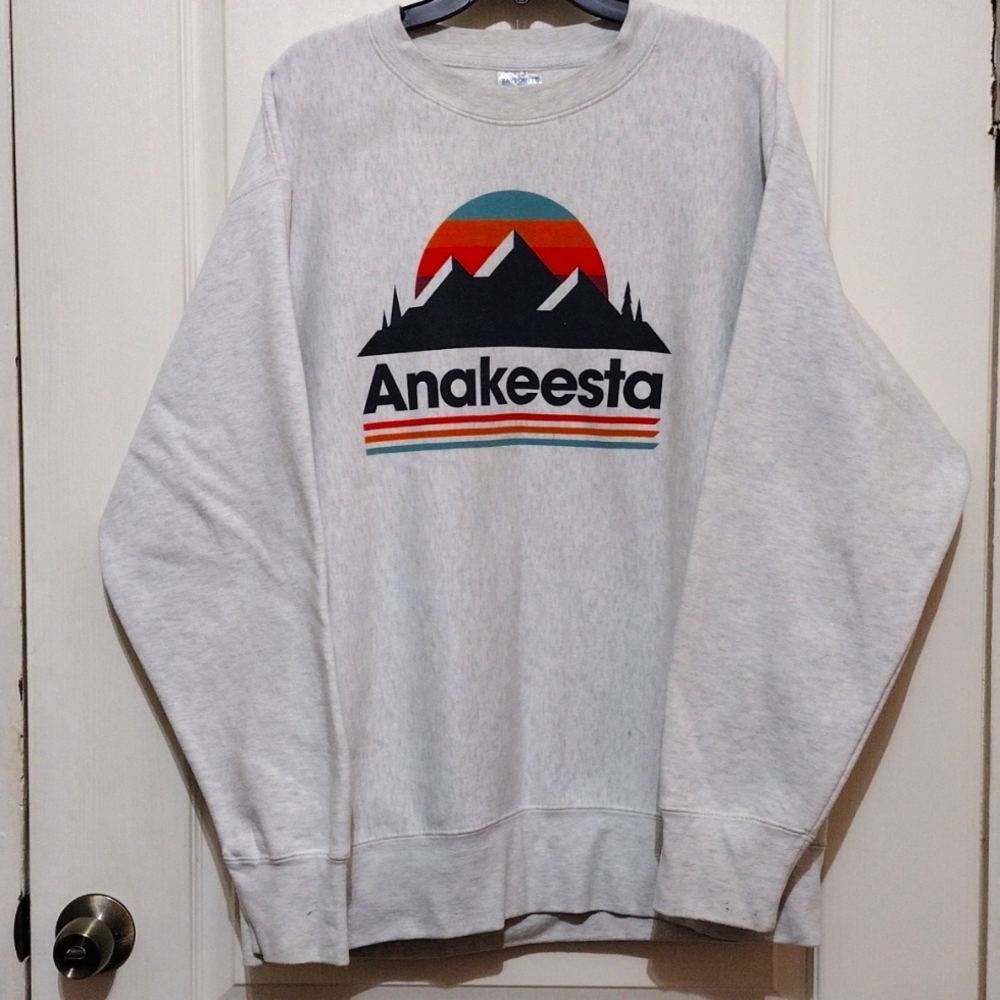 ❤️2/30$❤️Anakeesta Park Gray Crew Neck Sweater Unisex Women's Mens